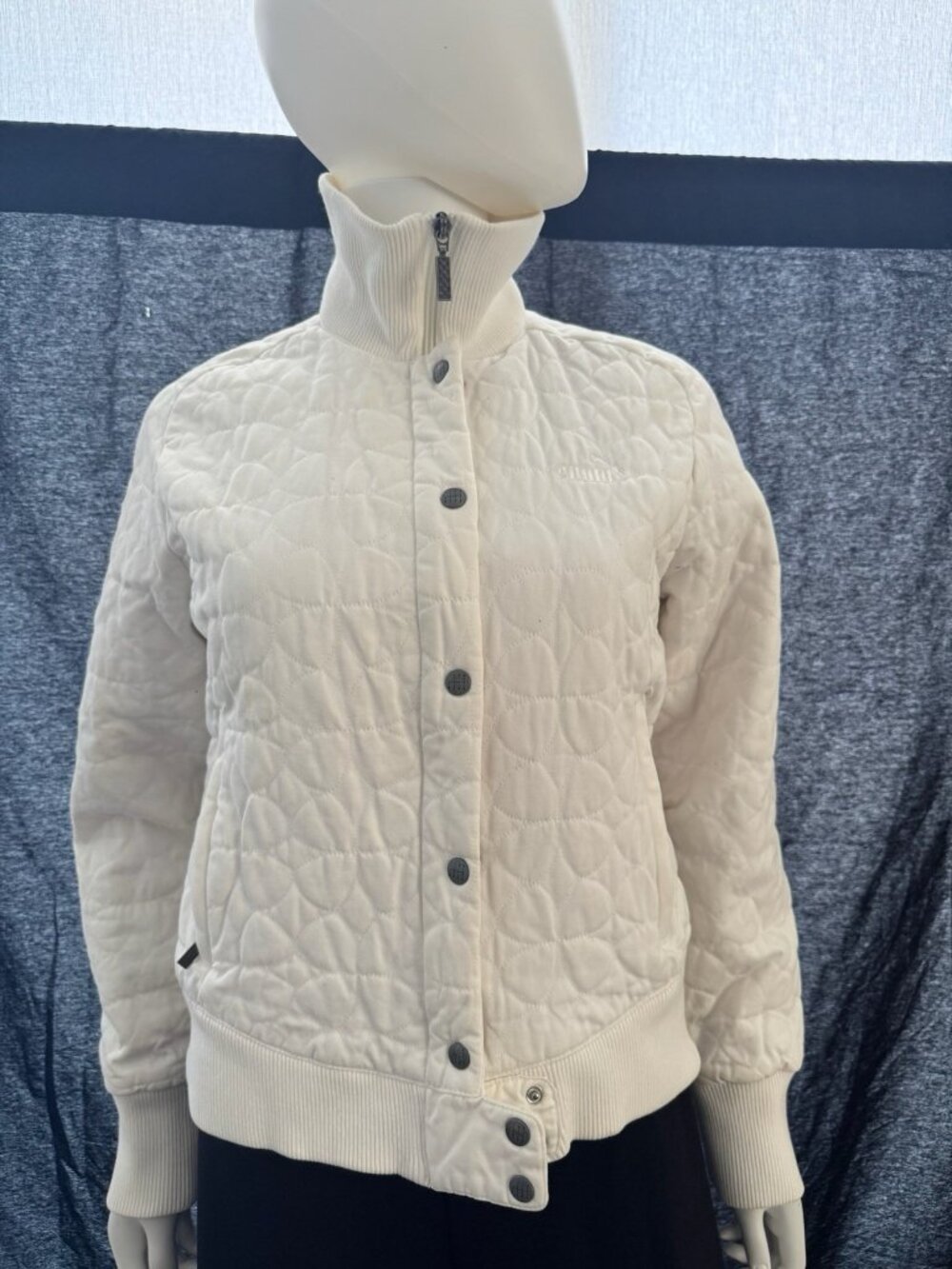 Puma x Ferrari Jacket Coat Women's  White Full Zip Activewear Size M
